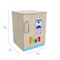 Flash Furniture Bright Beginnings Commercial Wooden Children's Kitchen Refrigerator w/ Integrated Storage MK-ME03508-GG - alternate 2